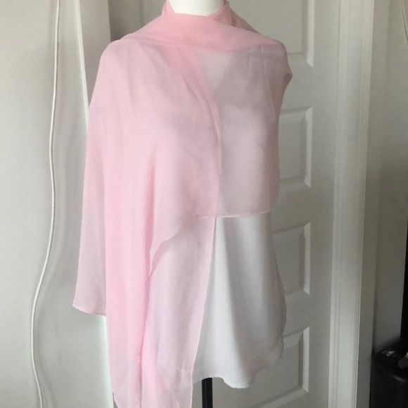 Pink Sheer Scarf - Picture 3 of 3